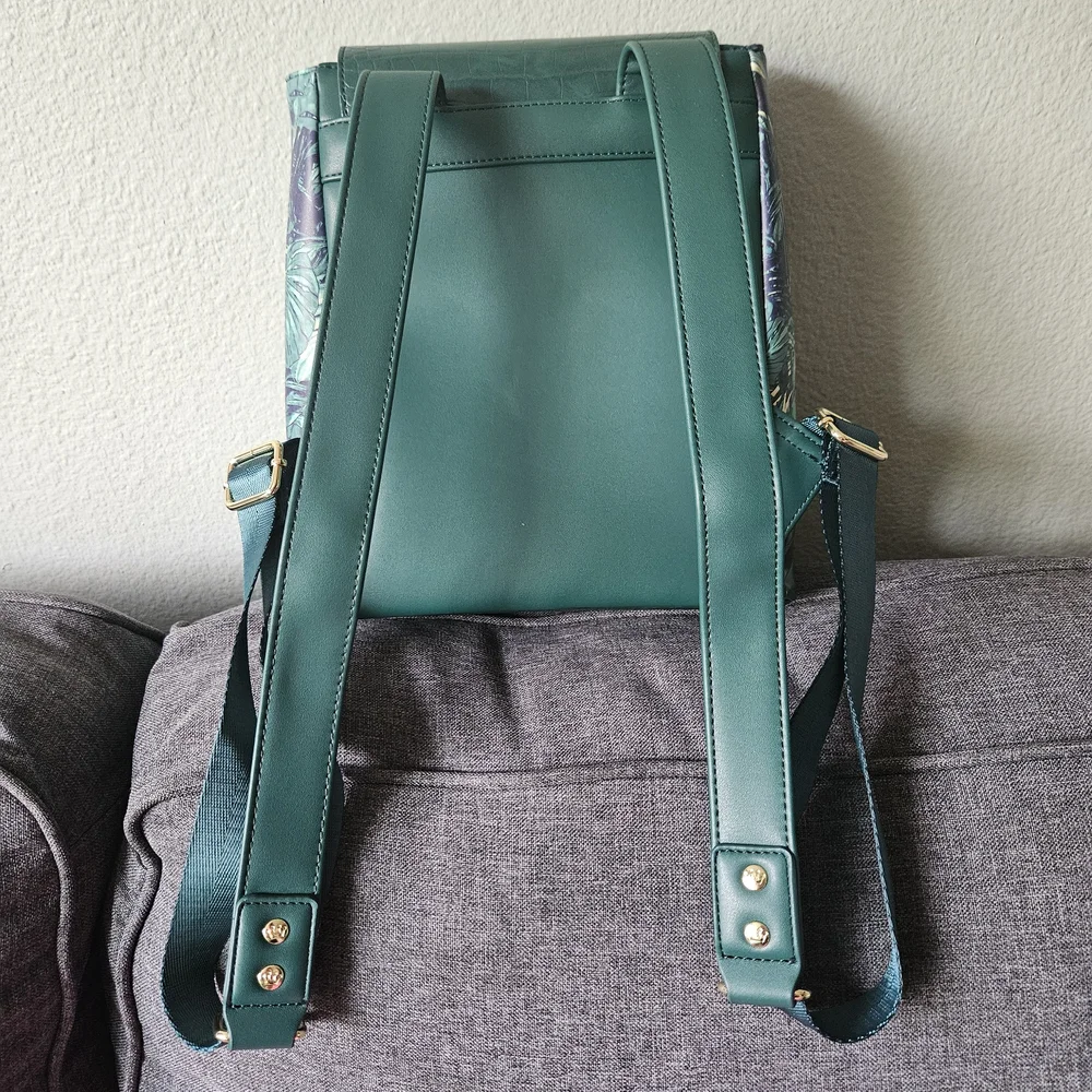 Loungefly Green Monstera Leaf Backpack - Picture 2 of 3